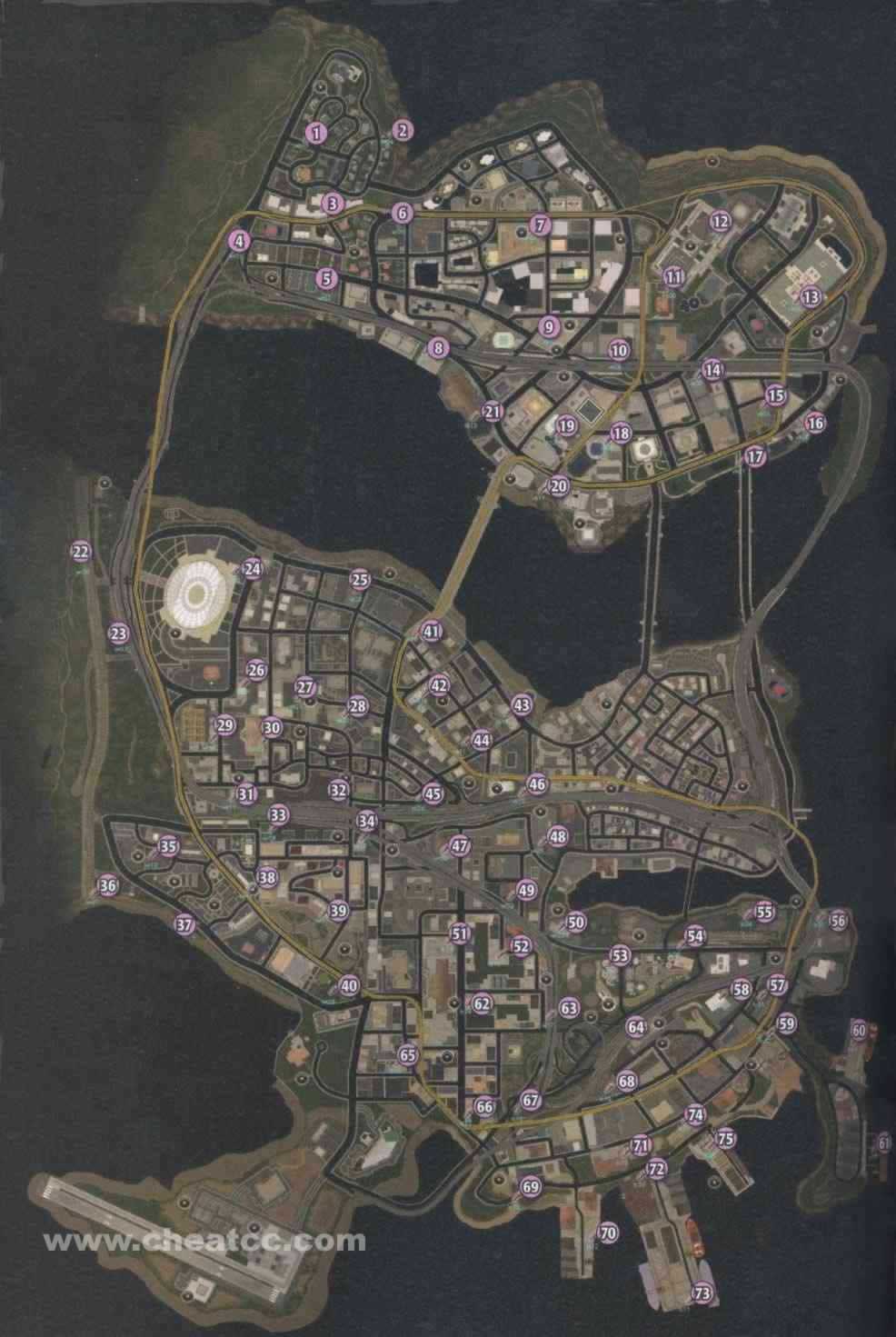Saints Row 2 Map Xbox 360