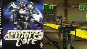 Armored Core cover art and gameplay