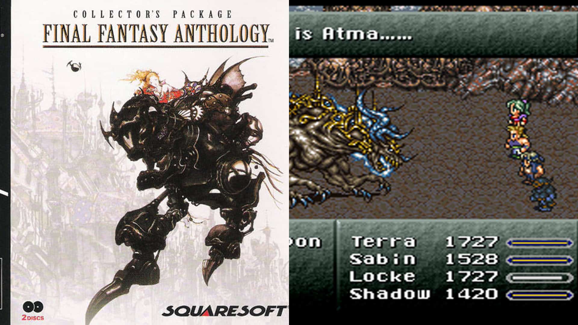 Final Fantasy Anthology box art and gameplay