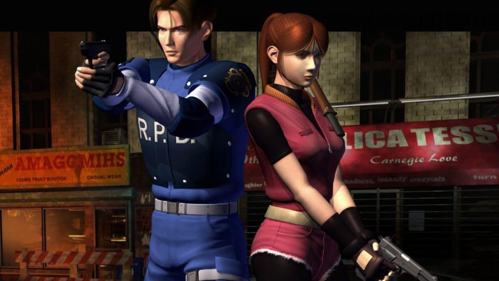 Resident Evil 2 character renders