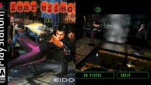 Fear Effect cover art and gameplay
