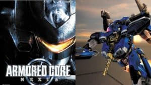 Armored Core Nexus box art and gameplay