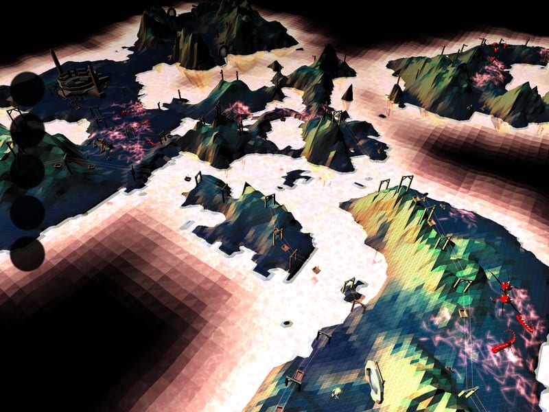 Darwinia screenshot of world