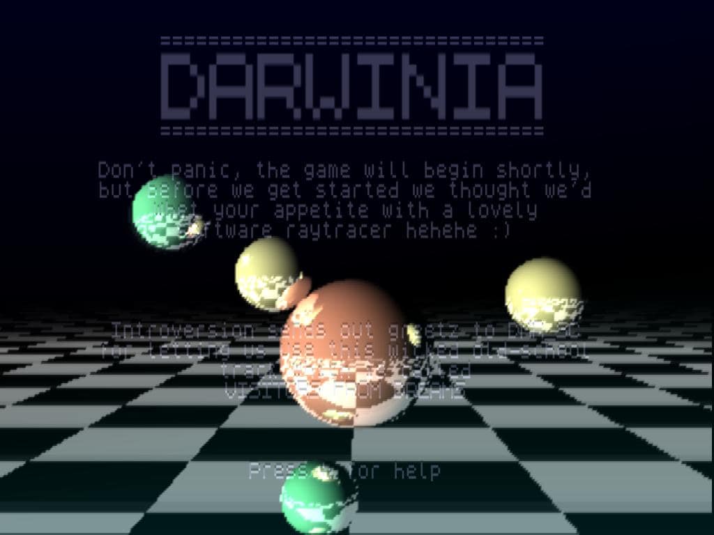 Darwinia home screen