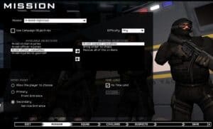 Mission editor in SWAT 4