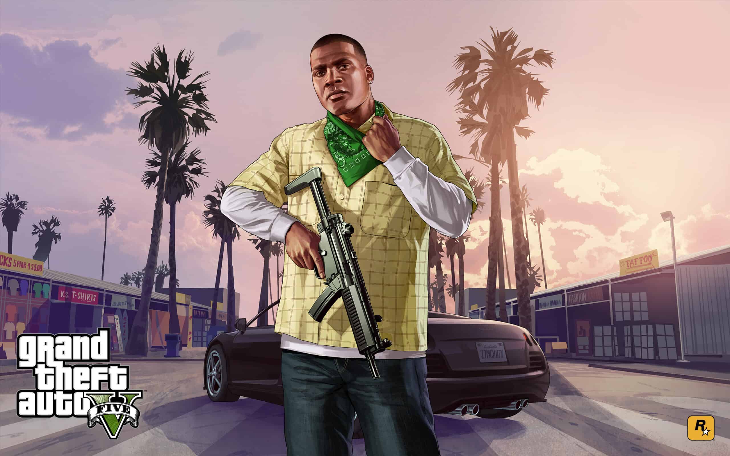 Grand Theft Auto V Official Artwork Franklin Families
