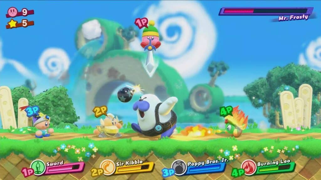Kirby Star Allies character battle