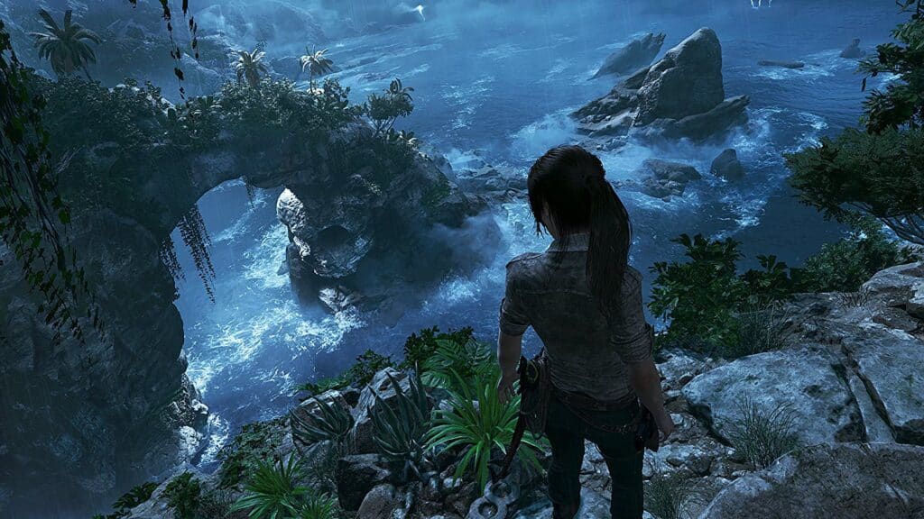 Lara Croft main character in Shadow of the Tomb Raider