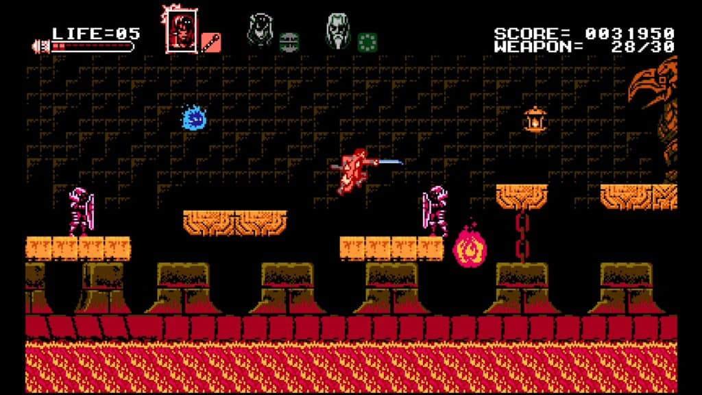 Bloodstained: Curse of the Moon gameplay