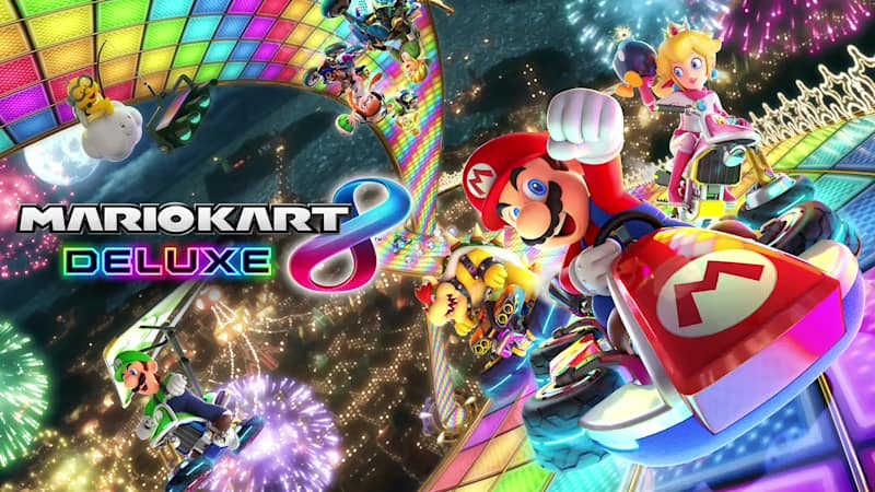 Title for Mario Kart 8.