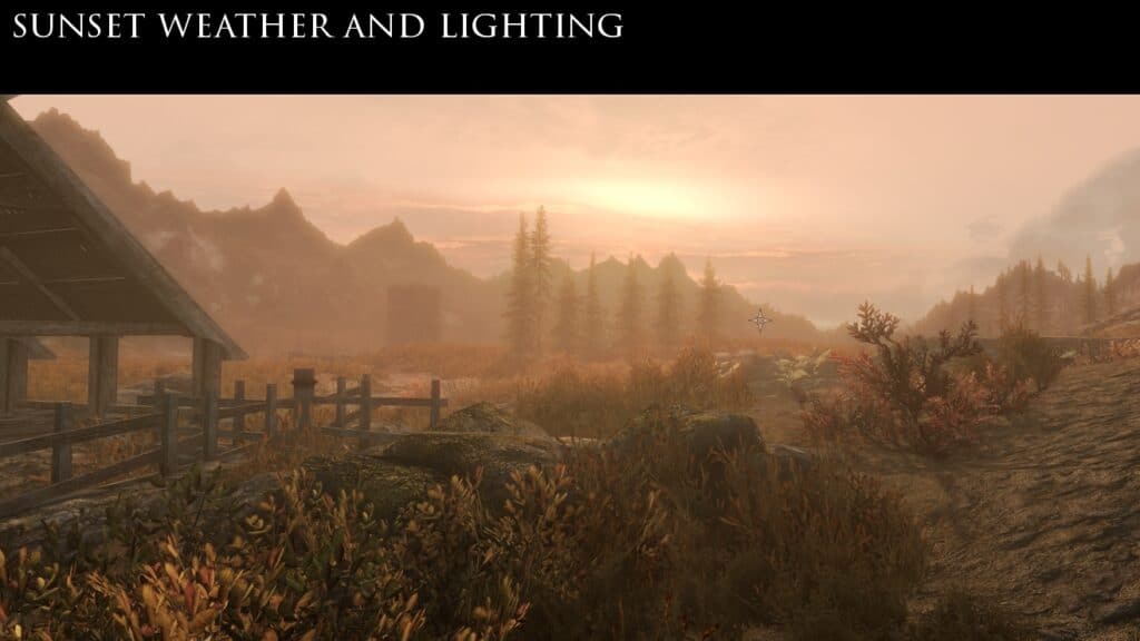 Sunset with Climates of Tamriel.