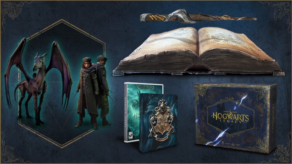 A promotional image for Hogwarts Legacy's Collector's Edition.