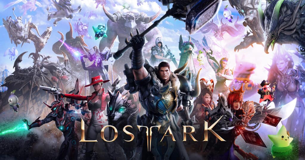 Title image and characters for Lost Ark.