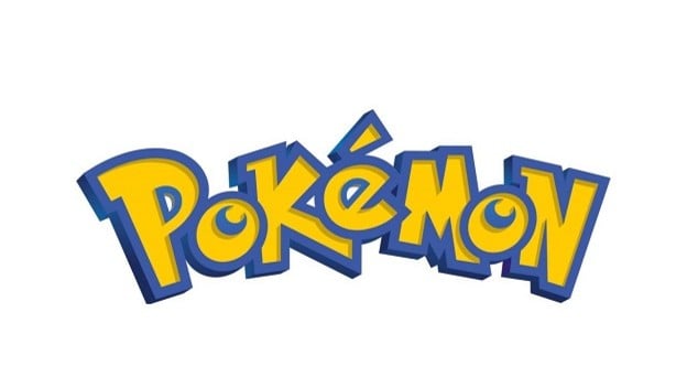 The Pokémon logo, in bright yellow and blue text.