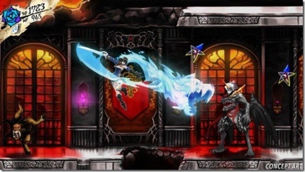 Bloodstained combat screenshot