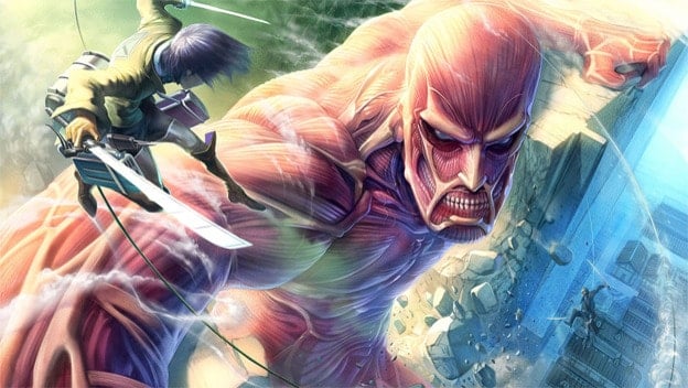 Titan Battle in Attack on Titan