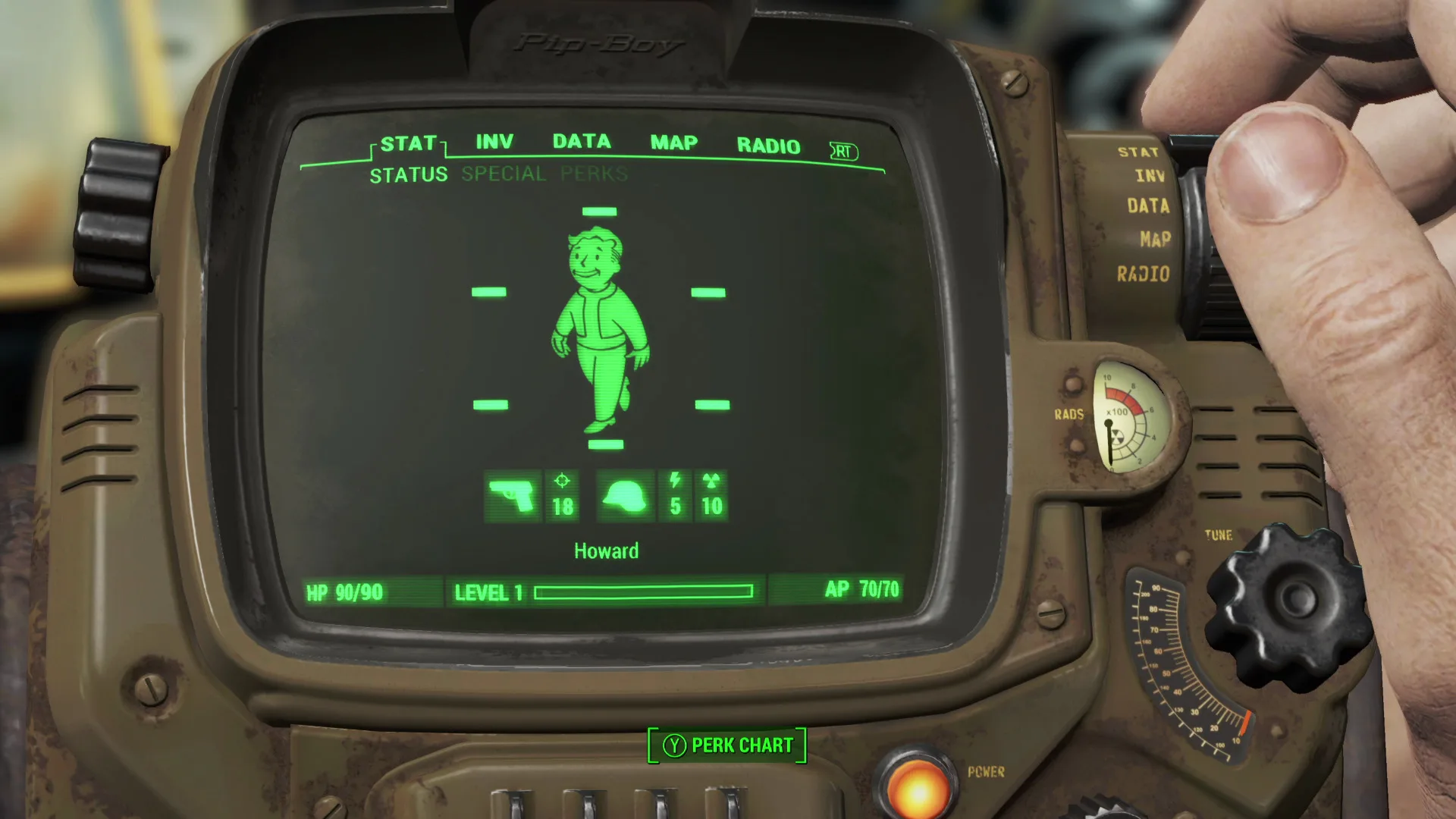 Fallout 4 iconic pip boy