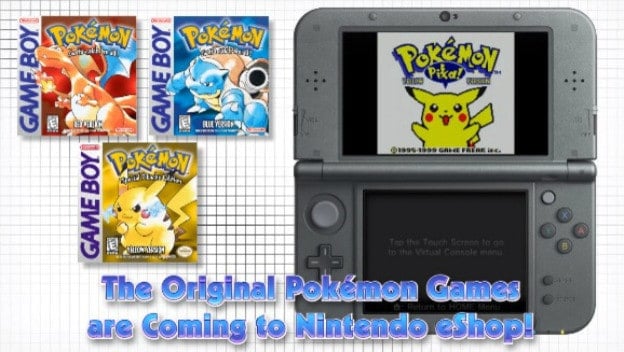 Pokémon Red, Blue & Yellow Are Coming To The 3DS Virtual Console