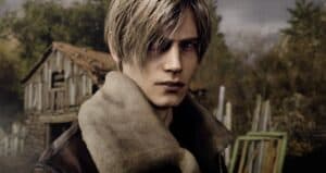 Resident Evil 4 close up image of Leon