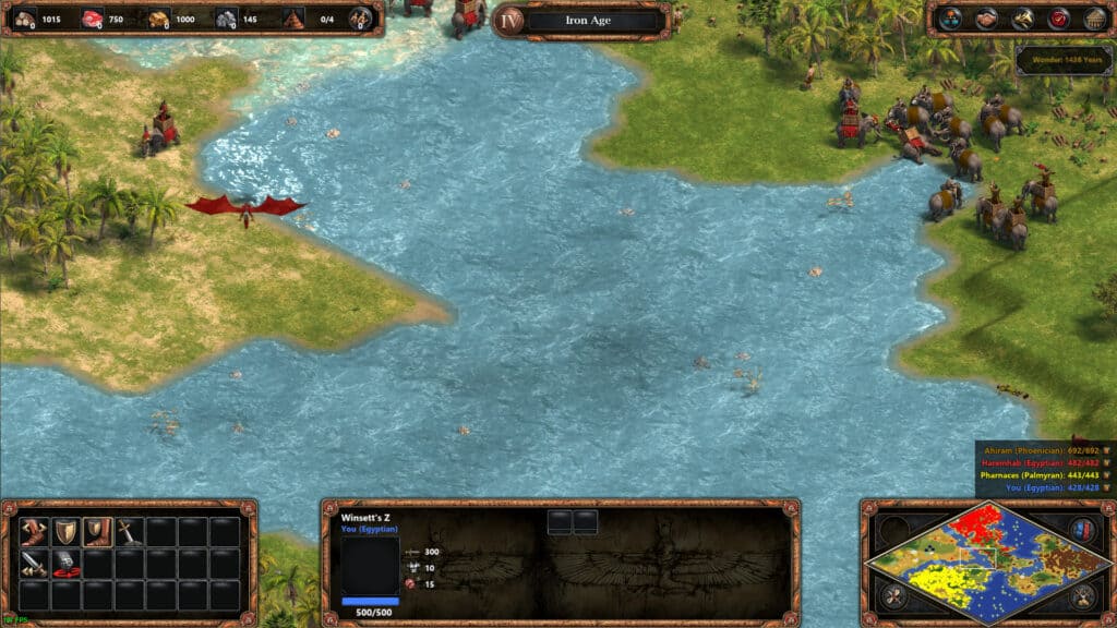 A screenshots shows birds turned dragons in Age of Empires: Definitive Edition.
