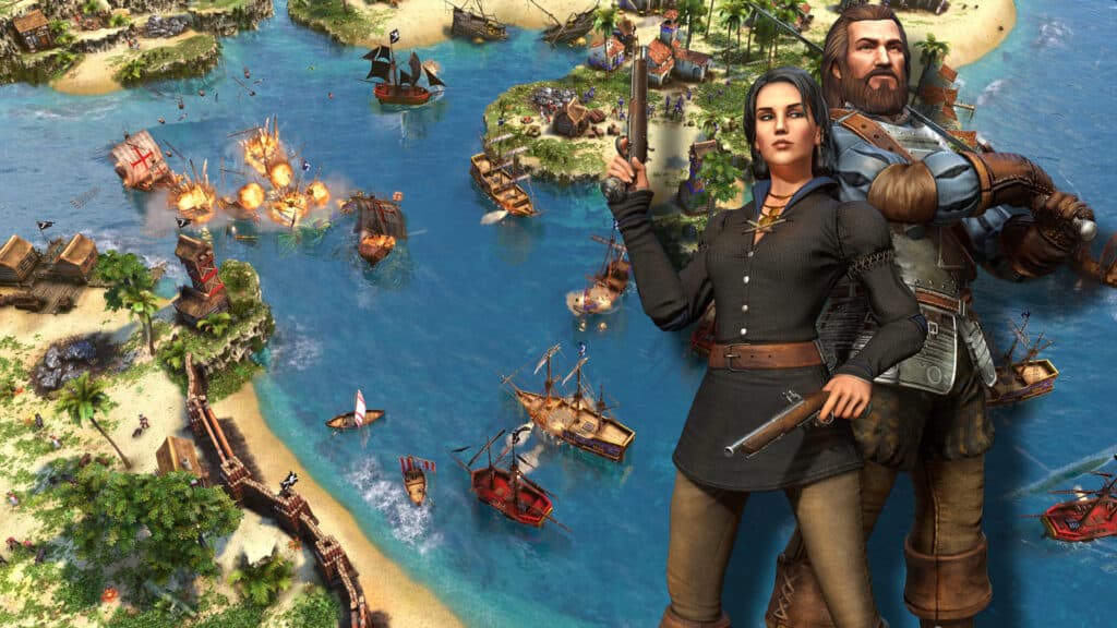 A Steam promotional image for Age of Empires III: Definitive Edition.