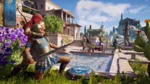 A Steam promotional image for Assassin's Creed Odyssey.