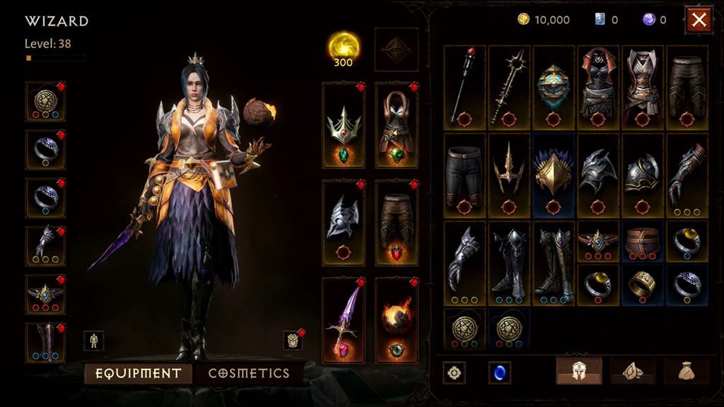 Diablo Immortal Inventory