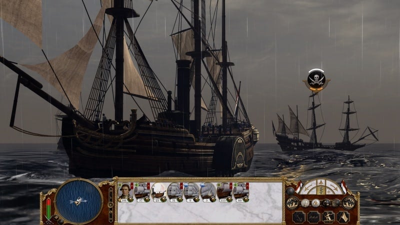 Naval Battle Interface in Empire: Total War