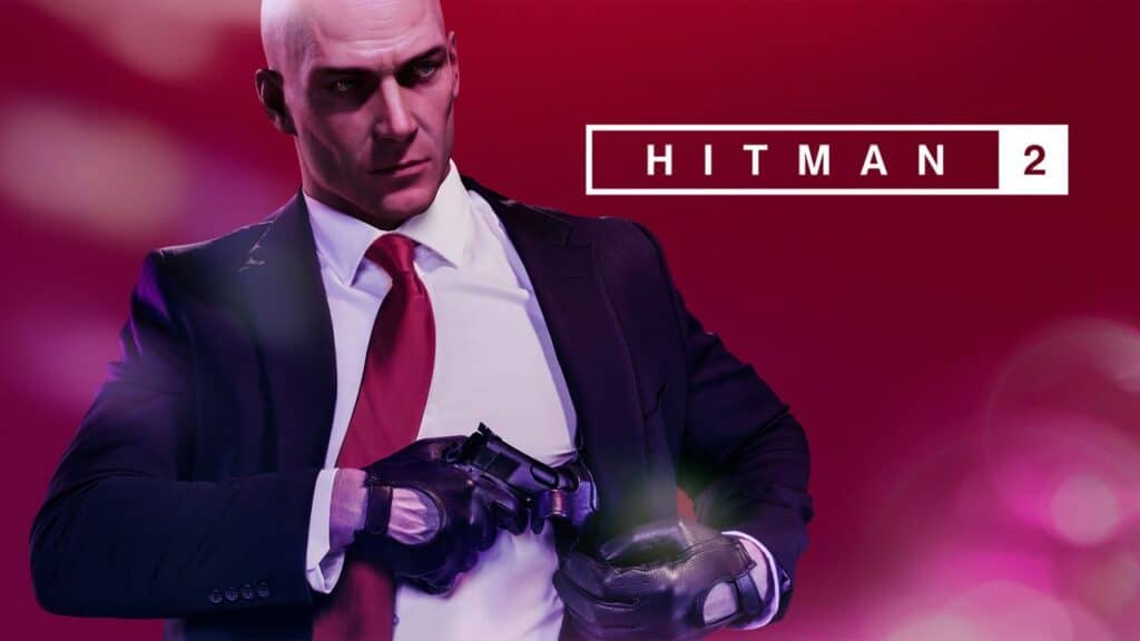 Agent 47 in Hitman 2 title screen.