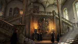 A promotional in-game screenshot from Hogwarts Legacy.