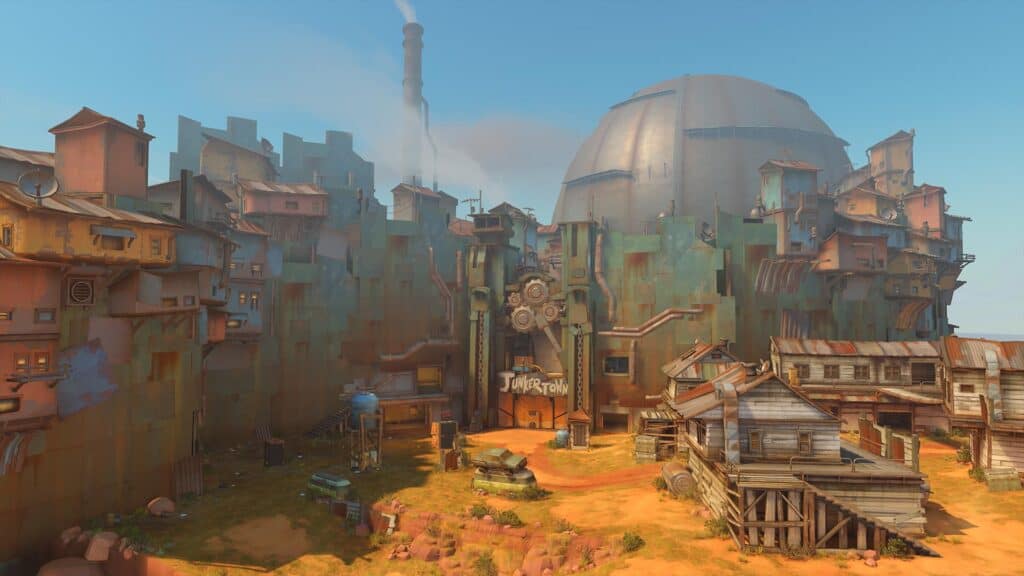 The map Junkertown in Overwatch 2.