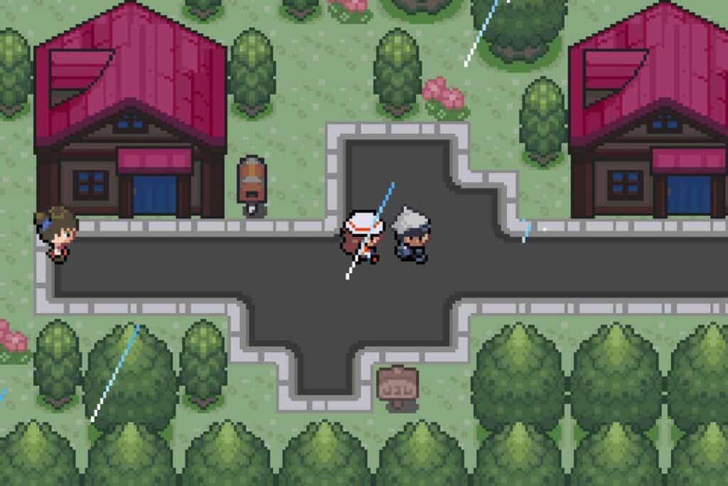An in-game screenshot from Pokemon Dark Rising.