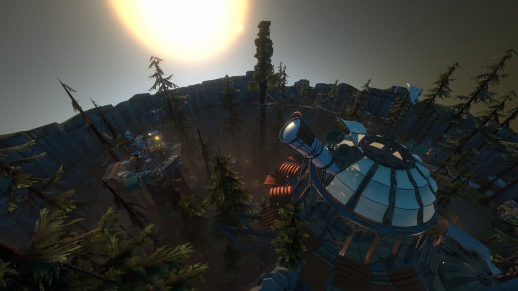 Landscape in Outer Wilds.