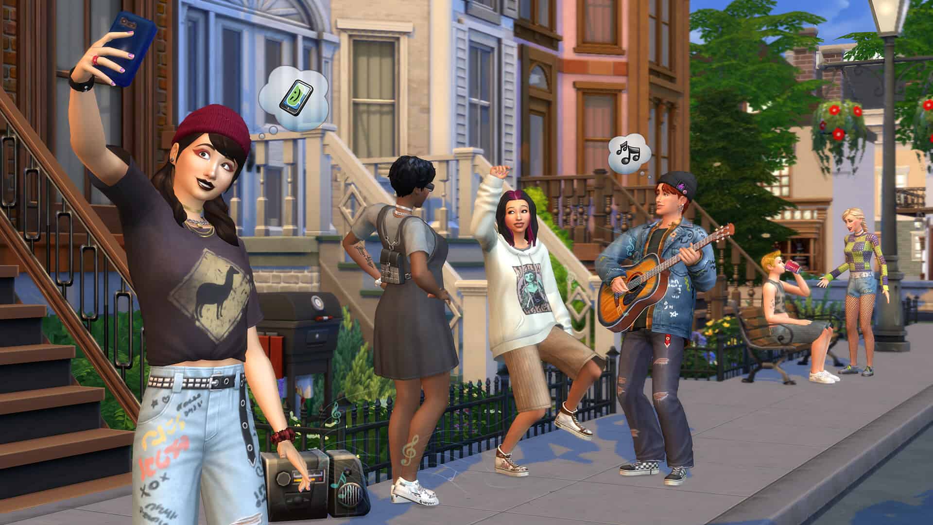 A Steam promotional image from The Sims 4.