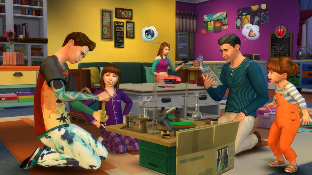 A Steam promotional image for The Sims 4: Parenthood.