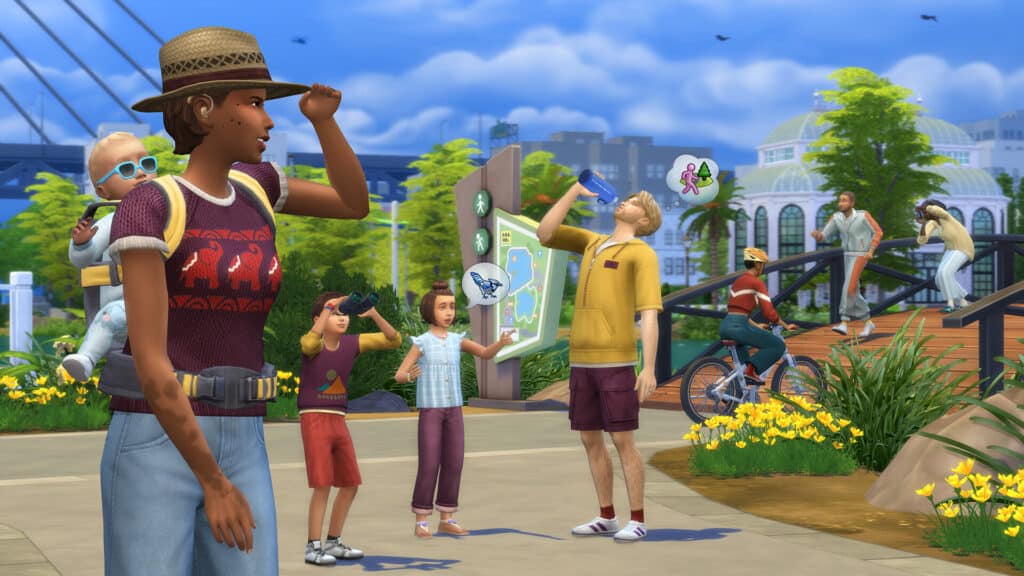 A Steam promotional image for The Sims 4.