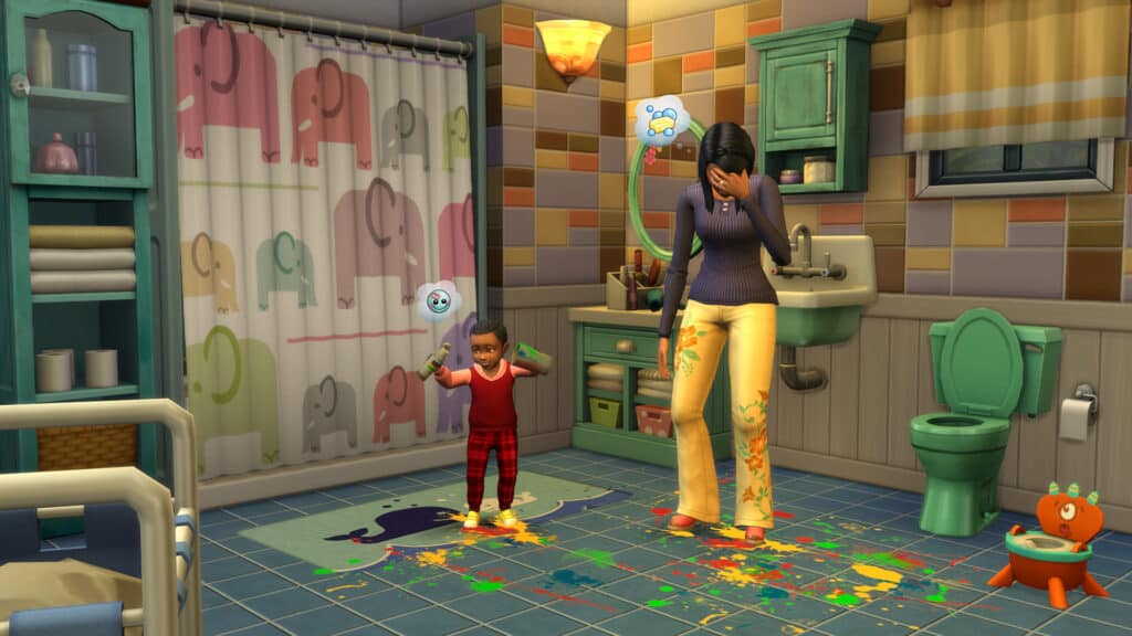 A Steam promotional image for The Sims 4: Parenthood.