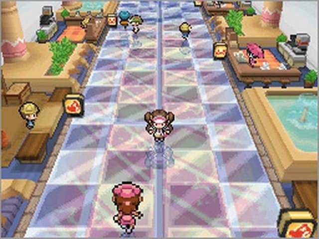 Player walking around Unova region.