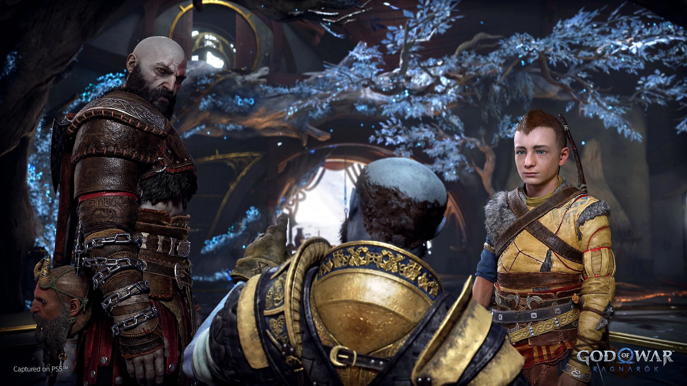 The camera work in this game is brilliant. Kratos and Freya are