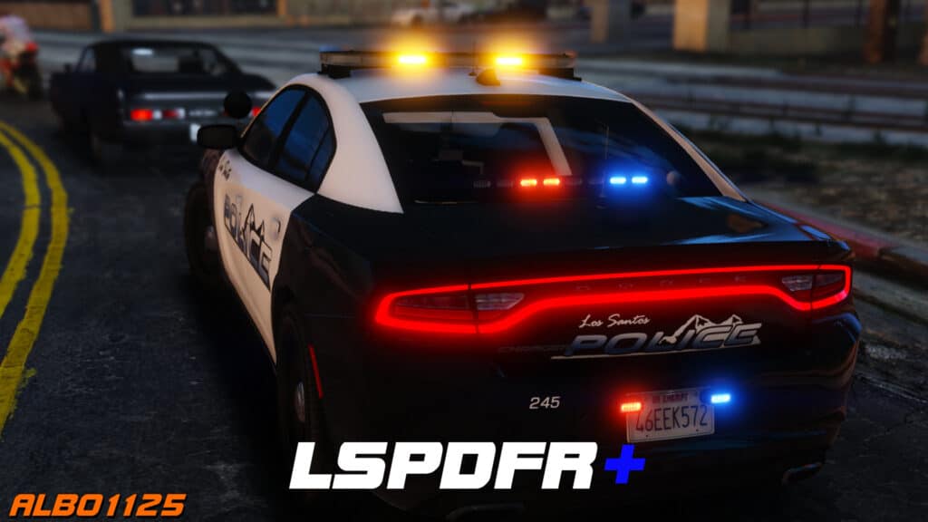 Police cruiser from LSPDFR mod for GTA 5