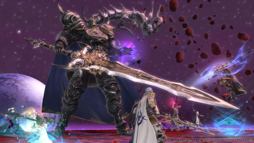 Final Fantasy XIV A Realm Reborn boss fight
