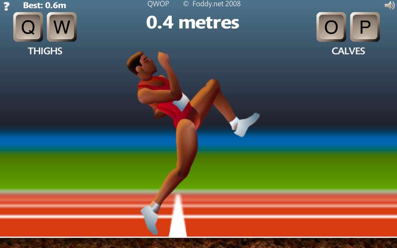 Screenshot from QWOP web game