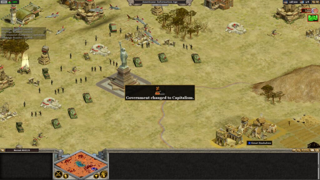 Rise of Nations offers multiple government types, each with their own unique advantages and disadvantages.