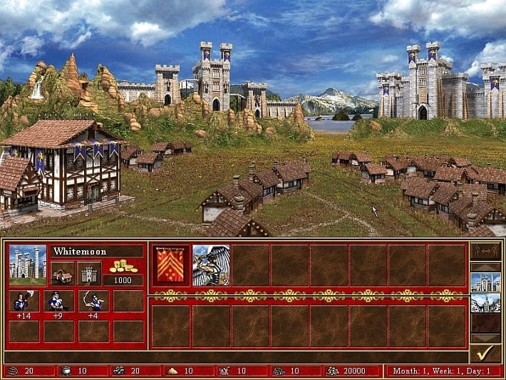 In-game shot of Heroes of Might and Magic III by New World Computing.