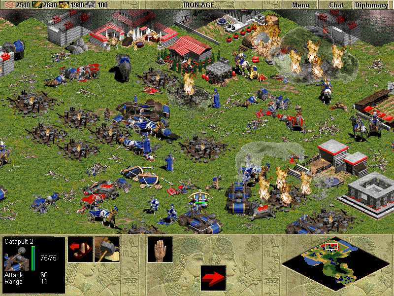 Battle in Age of Empires.