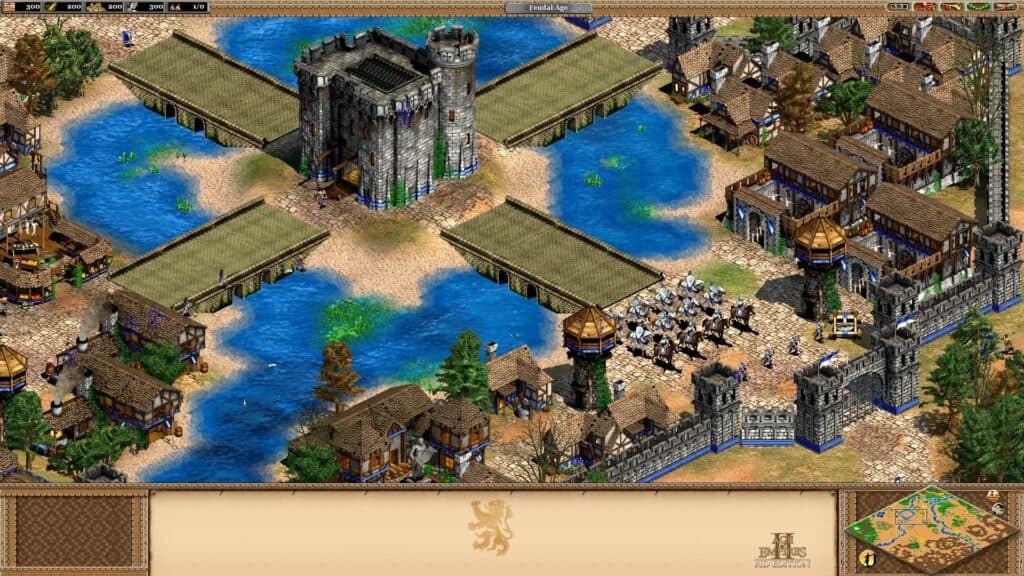 An in-game screenshot of Age of Empires II: Age of Kings.