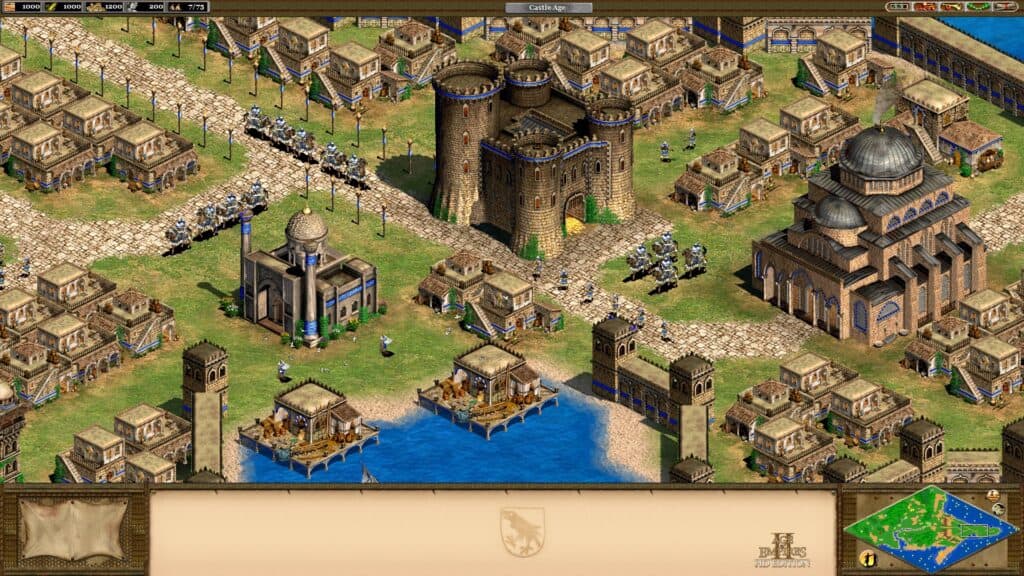 An in-game screenshot of Age of Empires II: Age of Kings.