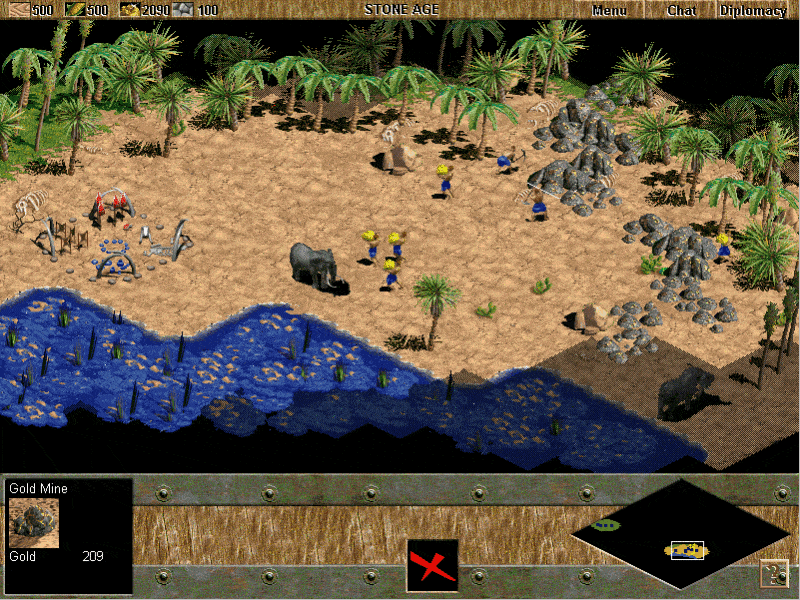 Stone Age in Age of Empires.