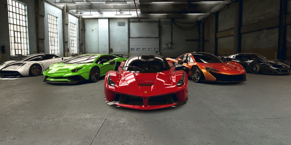 Various supercars in CSR Racing 2.