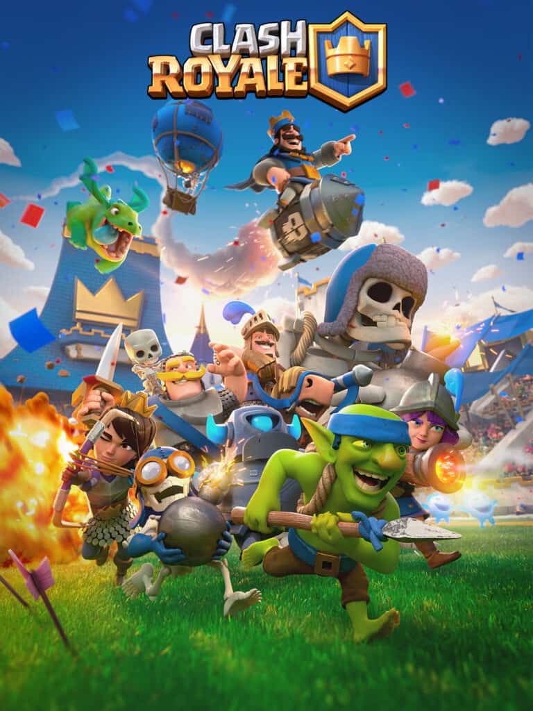 Title screen for Clash Royale.